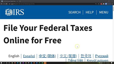 irs free file online options
